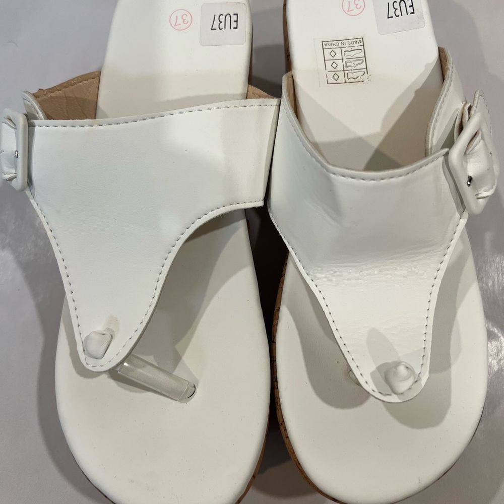 Elegant White Women's Sandals